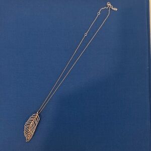 Pandora Silver Feather Necklace